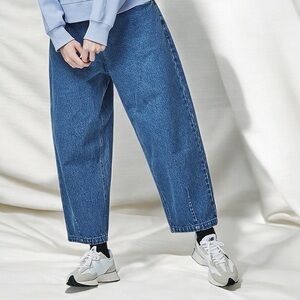 GOOUCH RARE 80s High Waisted Wide Leg Button Fly Baggy Denim Retro Dad Jeans 18